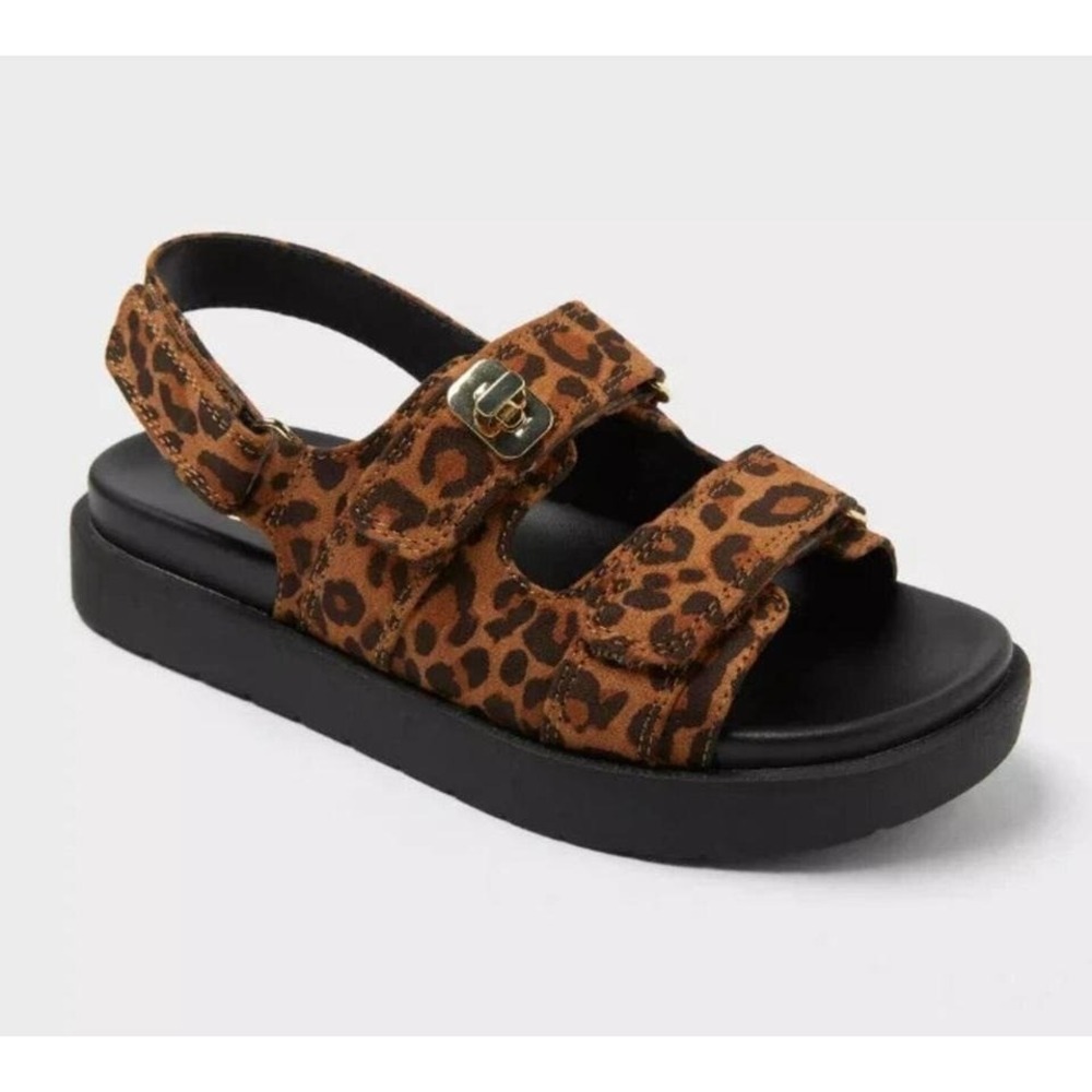 Girls Size 1 Art Class Verity Platform Sandals Leopard New With Tags